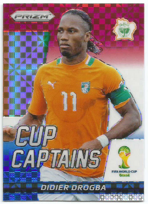 Trading Cards - DIDIER DROGBA - FIFA WORLD CUP 2014 "PRIZM" - RED/BLUE ...